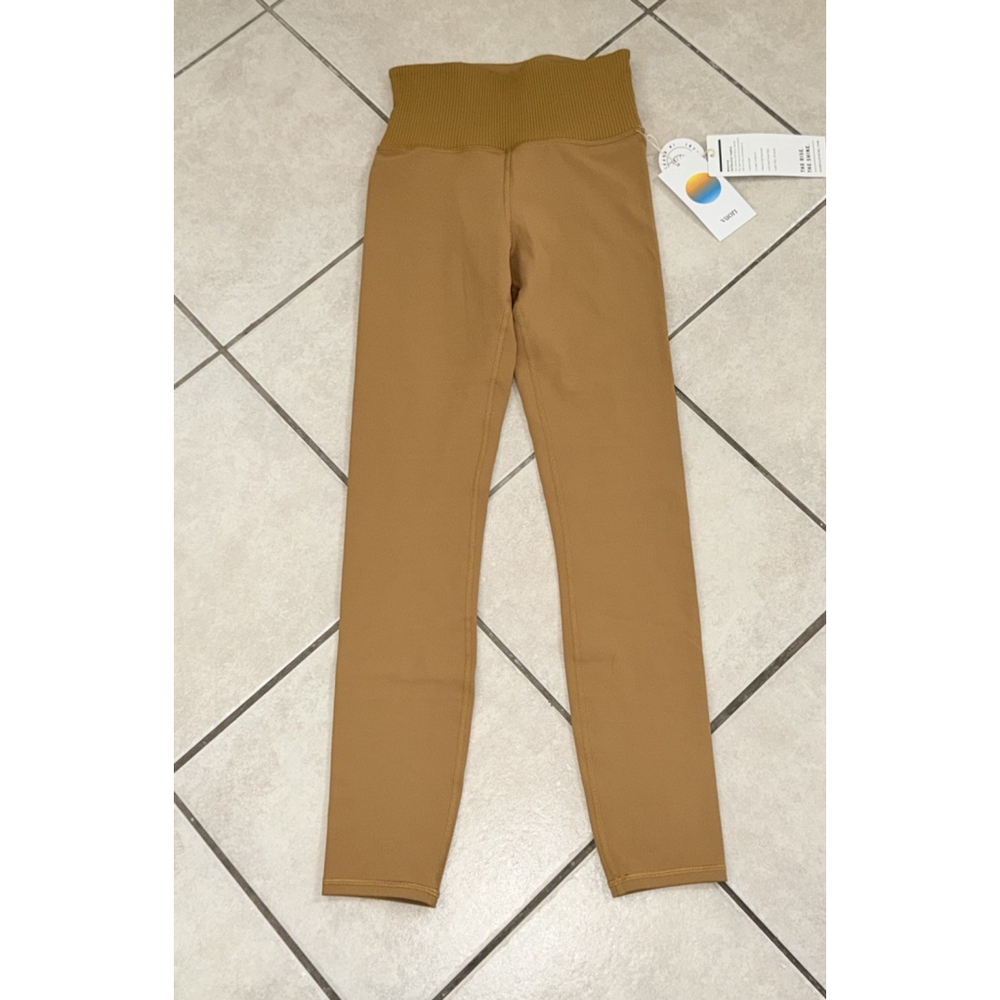 VUORI RIB STUDIO LEGGING 25”DARK GOLDEN COLOR SIZE XS NWT - Picture 5 of 10